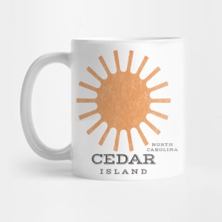 Cedar Island, NC Summertime Vacationing Beachgoing Sun Mug